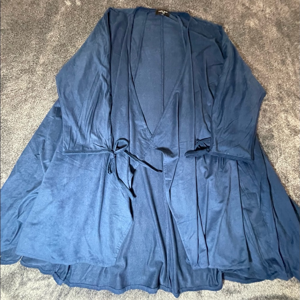 Colour Works Cardigan for Women Lightweight 3/4 Sleeve Open Front Cardigan L